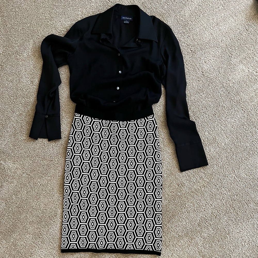 Pink Tartan pencil skirt